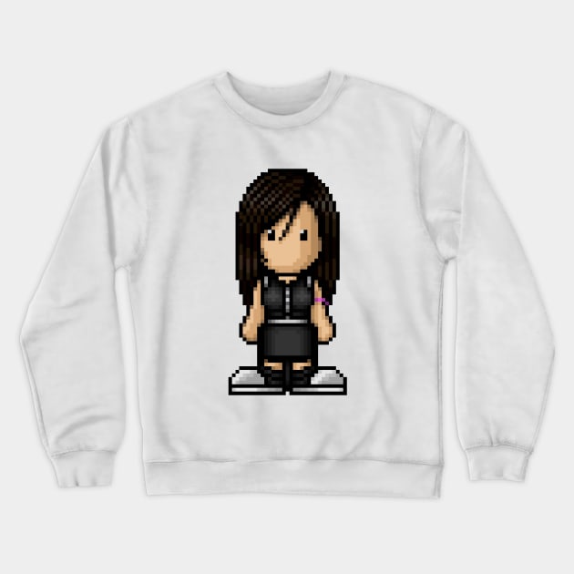 FF7 Advent Children Tifa Crewneck Sweatshirt by PixelKnight